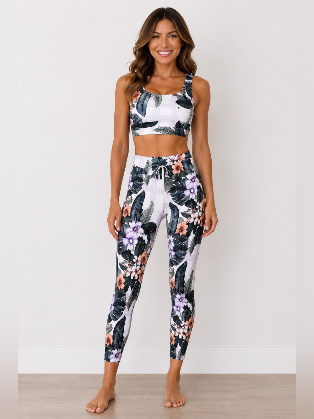 NWT Eleven By Venus Williams Tropicana 25" Leggings, Size Medium